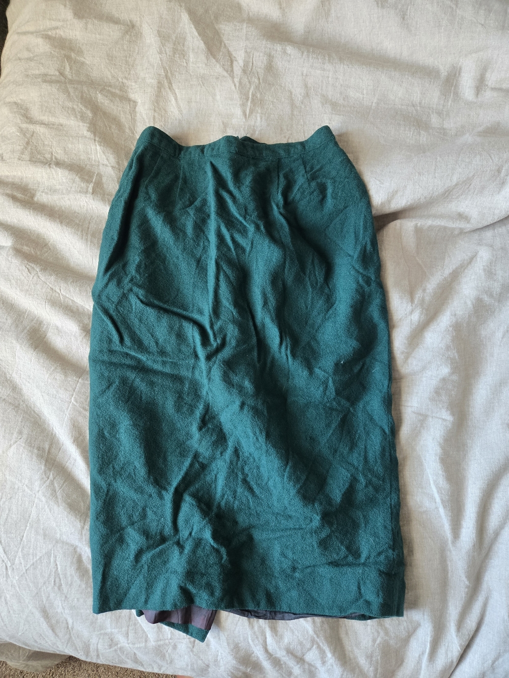 Women’s Vintage Emerald Pencil Skirt - Classic High-Waist Style